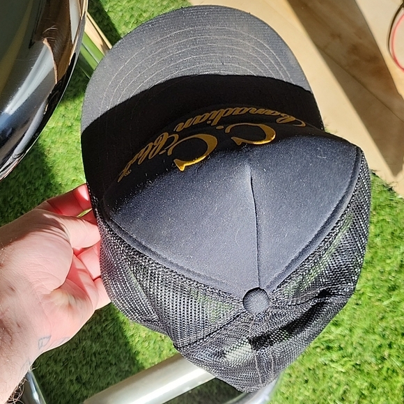 Black and Gold Trucker Hat - Picture 4 of 5